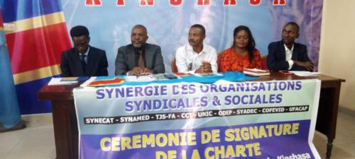 Kinshasa: La Synergie des organisations syndicales et sociales demande un barème salarial digne pour les fonctionnaires
