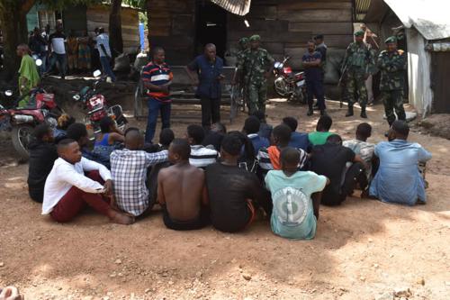 Nord-Kivu: Un Groupe de Présumés Criminels Présenté à Goma