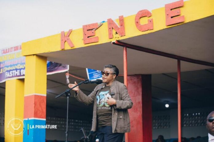 Judith Suminwa éclaire Kenge : Mobilisation contre l'agression et appel à l'unité nationale