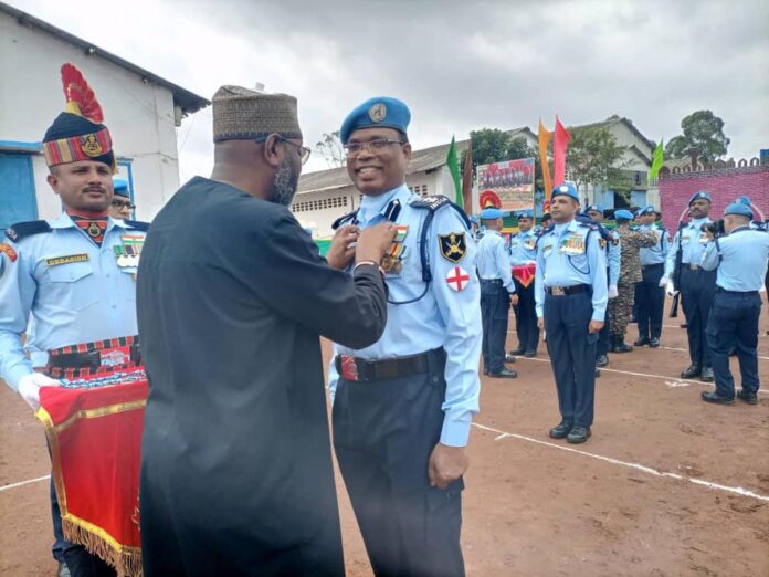 Nord-Kivu : La MONUSCO décore 180 casques bleus pour leur action humanitaire et sécuritaire