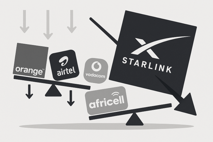 Starlink RDC Concurence Orange, Africell, Vodacom, Airtel