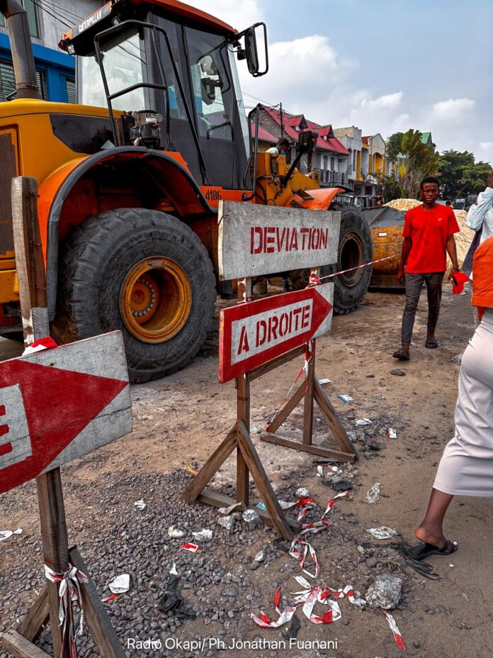 Réhabilitation du boulevard Lumumba : l'OVD abandonne le chantier, Kinshasa suffoque