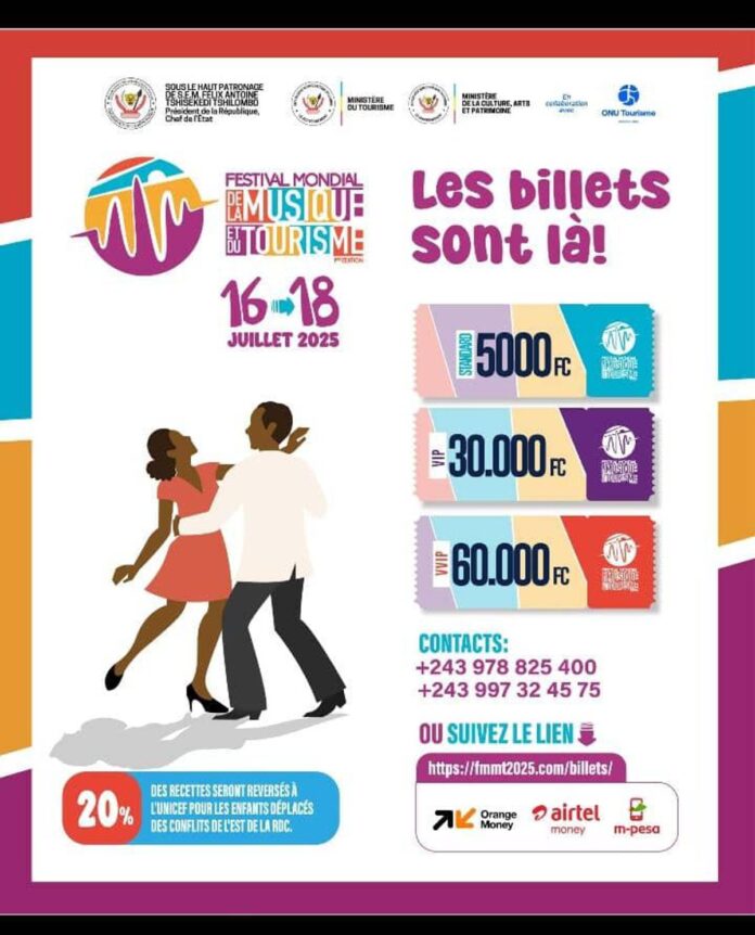 Kinshasa Vibre au Rythme du 1er Festival Mondial Musique-Tourisme