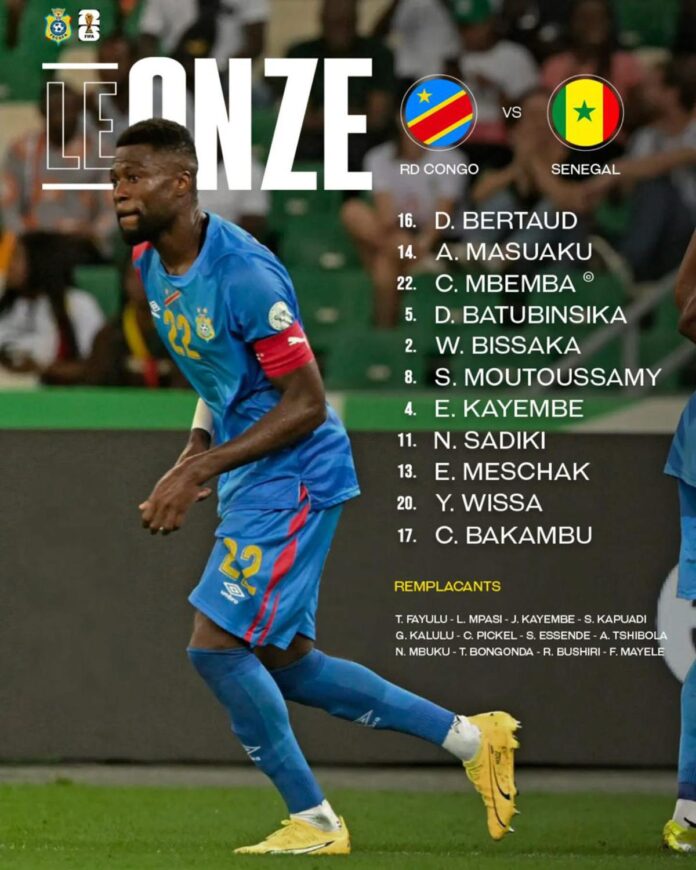 RDC-Sénégal: La composition choc de Désarbre avec Bertaud dans les buts