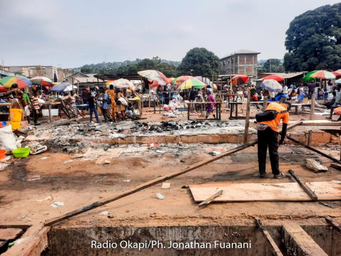 Incendie au marché Zambia : des commerçants ruinés à Lubumbashi