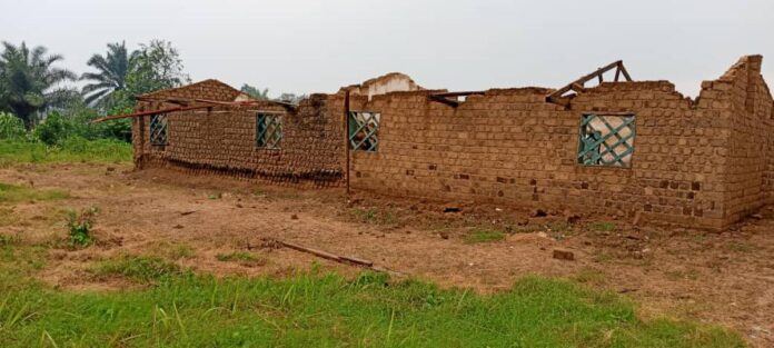Effondrement école Kananga : 100 élèves privés d'éducation après les pluies