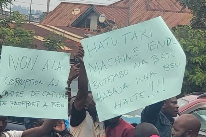 Manifestation à Beni : transfert des machines à passeports vers Butembo suscite colère et craintes