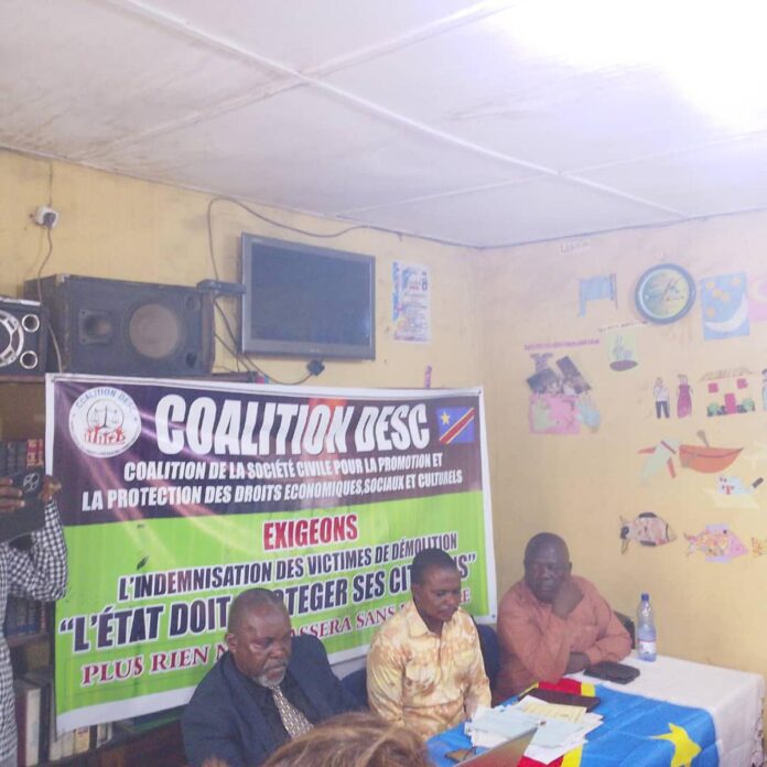 Démolitions illégales à Kinshasa : la Coalition DESC exige indemnisation des familles déguerpies