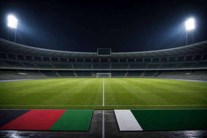 Illustration neutre d'un stade de football pour le match Afghanistan Pakistan au Diamond Jubilee Tournament 2026