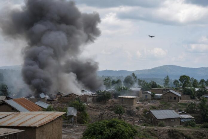 Explosion provoquée par un drone rebelle dans une zone rurale du Nord-Kivu