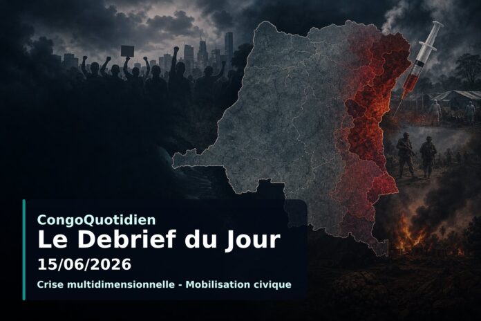 Illustration du débrief du 15 juin 2026 : référendum, violences, Ebola et insécurité en RDC