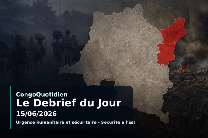 Carte de la RDC avec points chauds sécuritaires et sanitaires