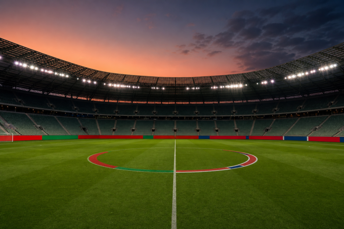 Illustration neutre d'un stade de football pour le match Maroc Norvege avant le Mondial 2026