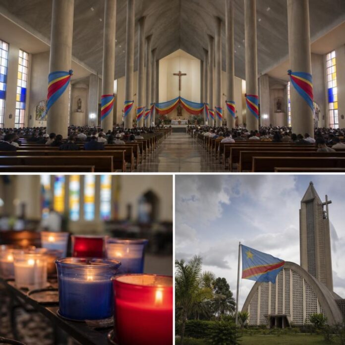 Cathedrale Saint Pierre et Paul de Lubumbashi lors d une celebration religieuse autour de la paix et de la cohesion nationale
