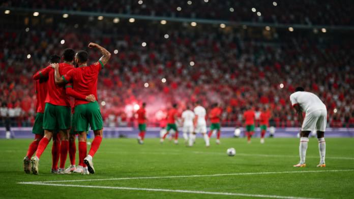 Illustration editoriale neutre pour un article sur Canada Maroc au Mondial 2026.