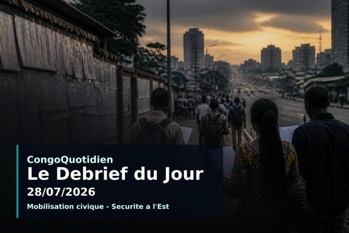 Debrief du jour CongoQuotidien du 28/07/2026 sur les principales actualités en RDC