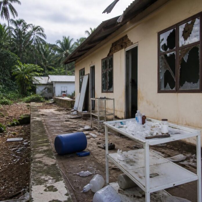 Structures de santé fermées au PK51 en Ituri après destruction du centre Ebola