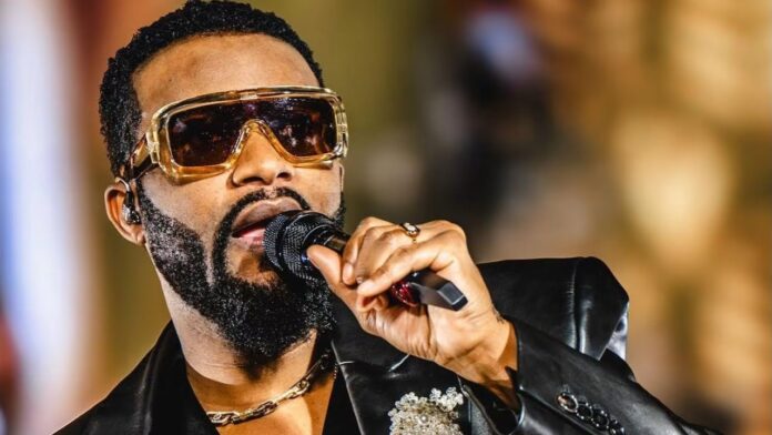 Fally Ipupa performing on stage at ING Arena in Brussels