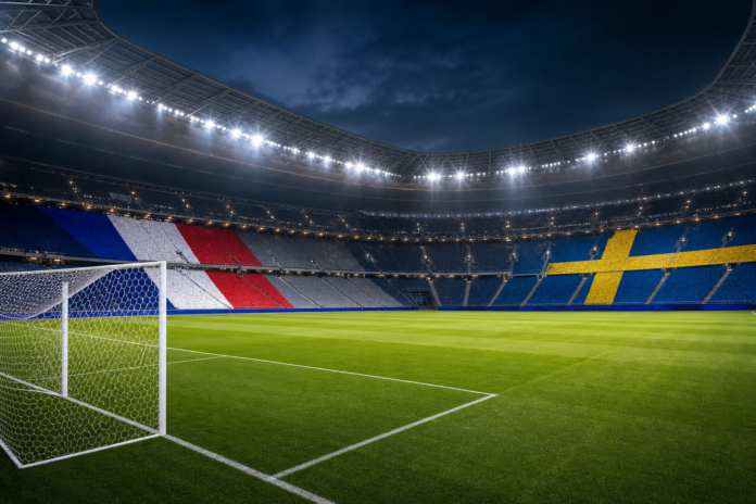 Illustration editoriale neutre pour un article sur France Suede au Mondial 2026.