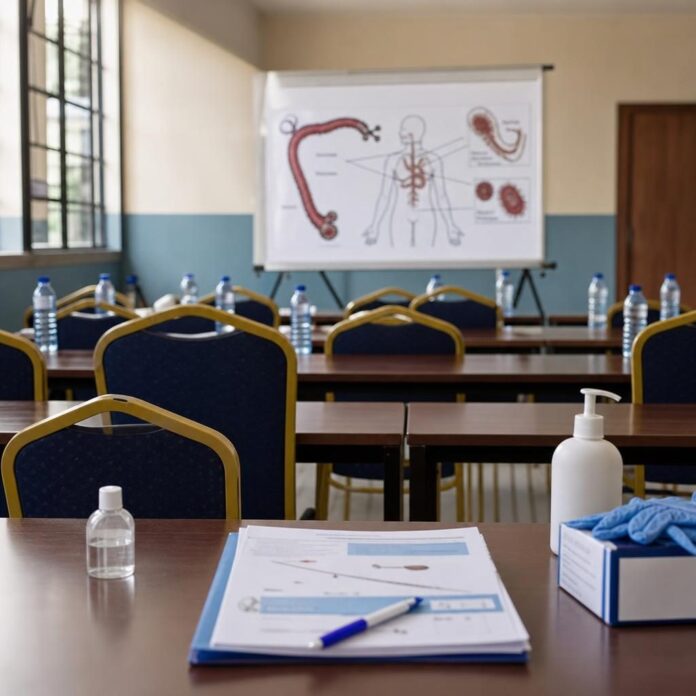 Autorités ituriennes lors d'une session de formation sur la prévention d'Ebola