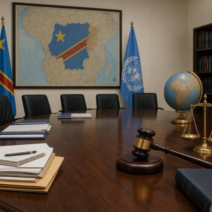 Réunion inaugurale du Conseil pour l'examen des atrocités en RDC avec Julienne Lusenge et Sir Howard Morrison