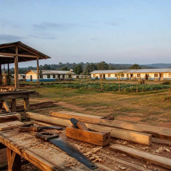 Ex-miliciens Mobondo suivent une formation professionnelle au Service national à Kanyama Kasese, Haut-Lomami