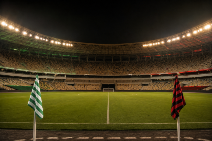 Illustration editoriale d un stade vide pour Real Betis contre Bournemouth a La Cartuja.
