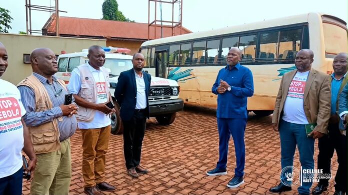 Deux ambulances remises aux zones de santé de Rungu et Gombari pour lutter contre Ebola dans le Haut-Uele