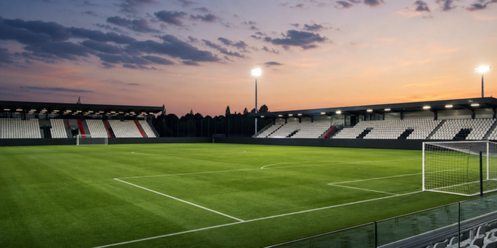 Illustration editoriale d un terrain d entrainement apres la victoire de la Juventus contre Nice.