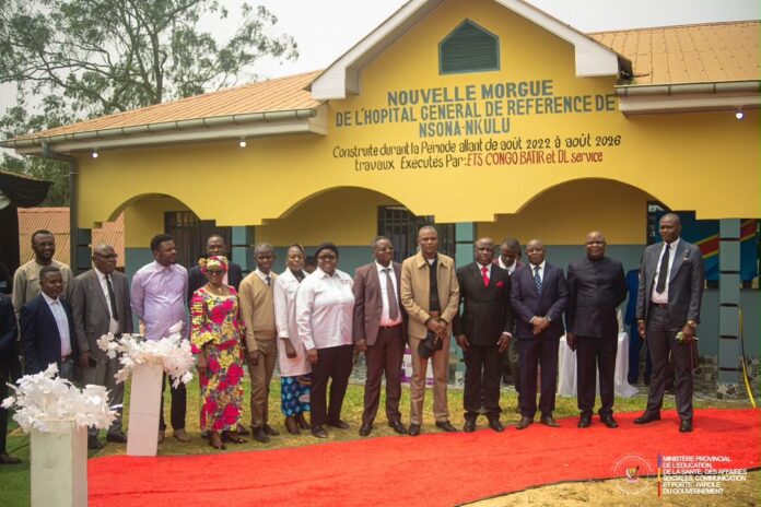 Bâtiment neuf de la morgue à l'Hôpital général de référence de Nsona-Nkulu à Mbanza-Ngungu
