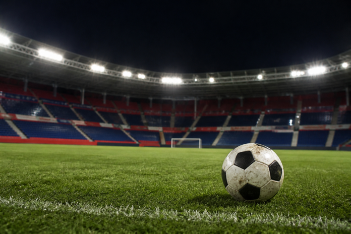 Illustration editoriale d un stade espagnol apres la victoire 1-0 d Osasuna contre Getafe.
