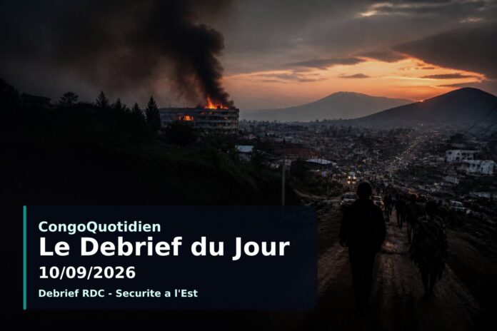 Illustration du debrief du 10 septembre 2026 en RDC : incendie à Bukavu, emplois, mobilité urbaine et aide humanitaire