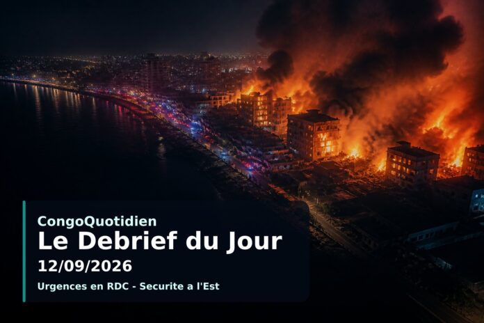 Illustration du débrief du 12 septembre 2026 : incendies, combats et enjeux sanitaires en RDC