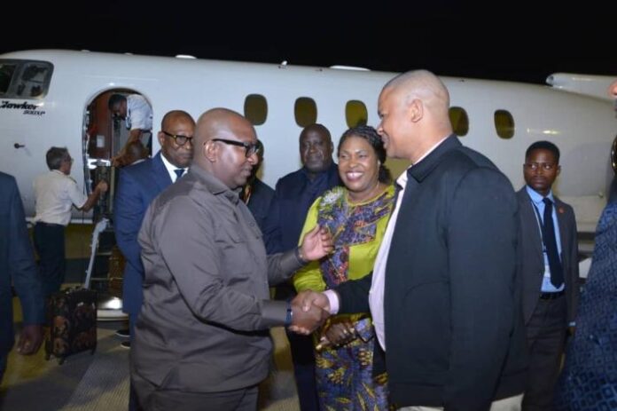 Arrivée de la délégation congolaise à Lusaka pour la cérémonie d'investiture présidentielle zambienne