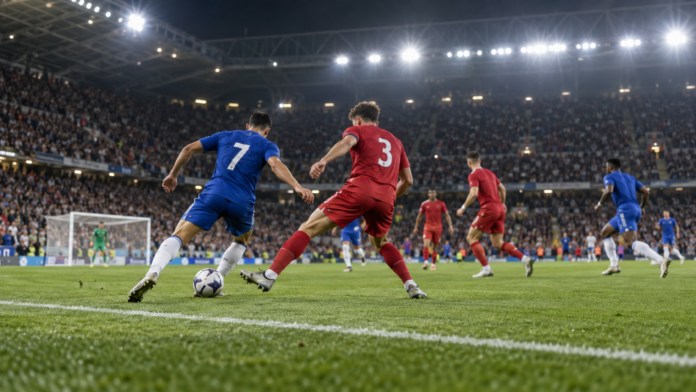 Illustration éditoriale : Brighton renverse Manchester United 3-2 en Coupe de la Ligue