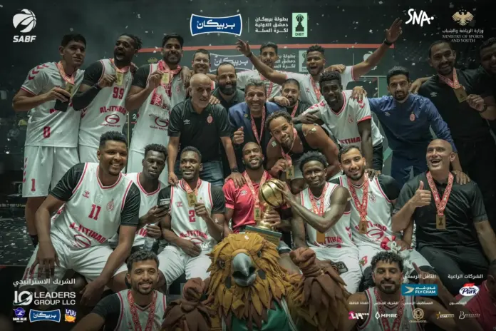 Illustration editoriale accompagnant : Al Ittihad remporte le titre à Damas, cap sur le Road to BAL