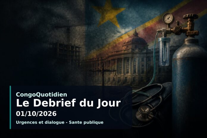 Illustration du debrief du 1er octobre 2026 en RDC : urgence sanitaire Ebola et dialogue politique
