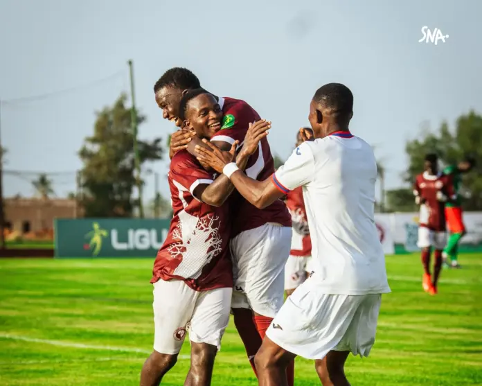 Illustration editoriale accompagnant : Génération Foot lance la saison par un 3–0 contre l’AS Pikine