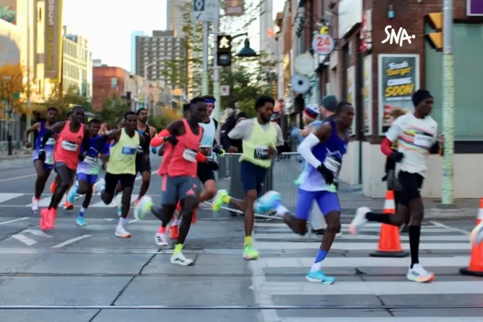 Illustration editoriale accompagnant : Langat conserve son titre au marathon de Toronto