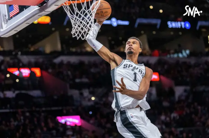 Illustration editoriale accompagnant : San Antonio écrase Sacramento 126-97 pour clore sa présaison