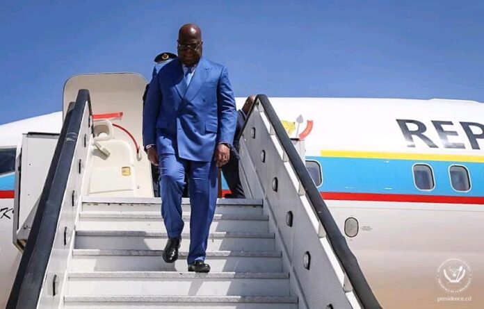Illustration editoriale accompagnant : Tshisekedi à Luanda : l’eau au cœur de la prévention des conflits